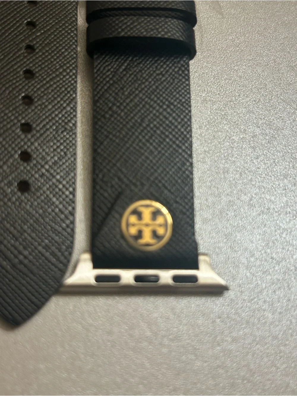Tory Burch Black Saffiano Leather Apple Watch ⌚️ Band 38-40mm NWOT